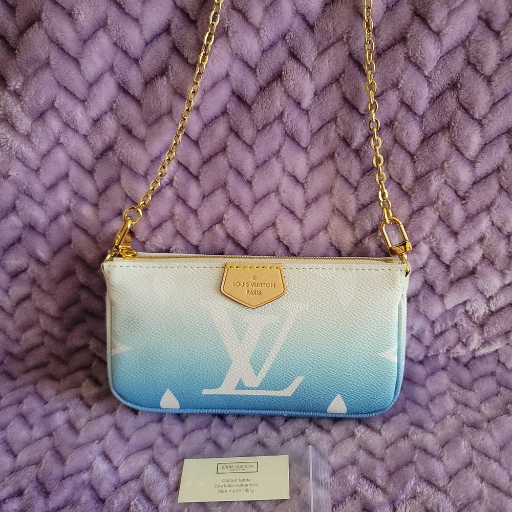 Louis Vuitton Authentic By the Pool Limited Edit Giant Monogram Pochette & Chain